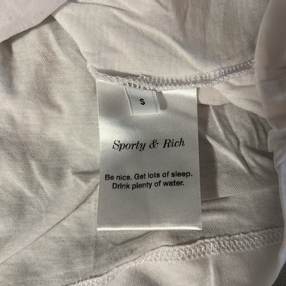 Sporty & Rich White Vendome Ringer T-Shirt - Picture 4 of 8